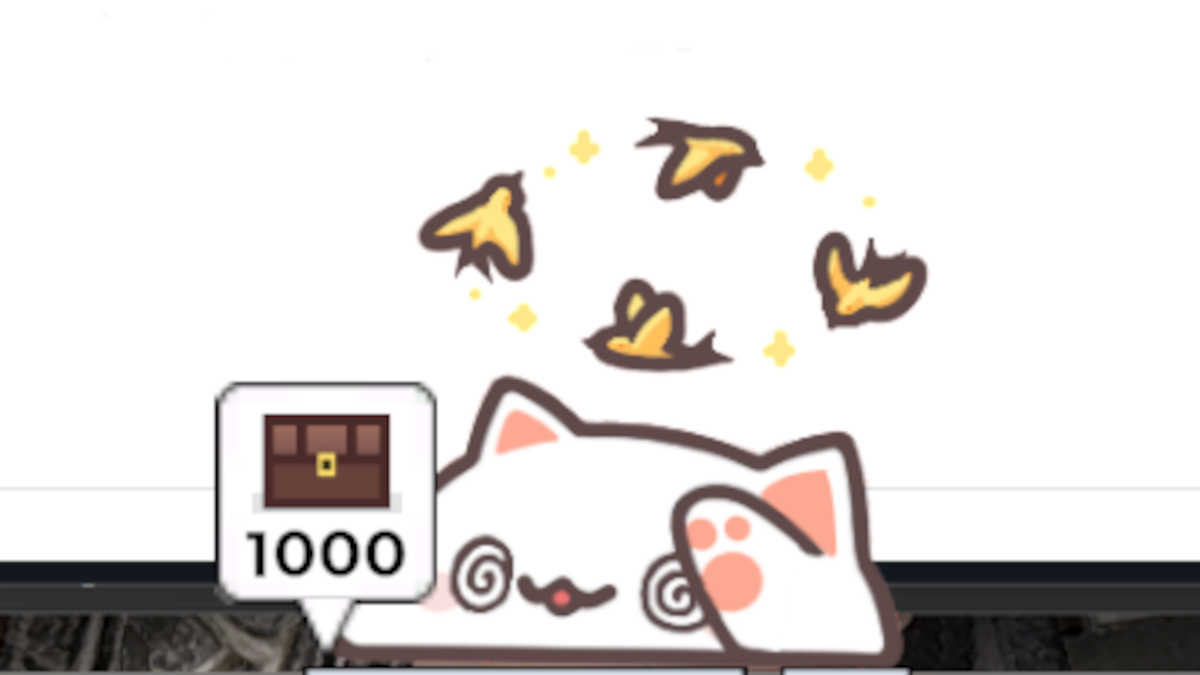 Bongo Cat with a treasure chest